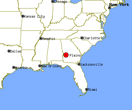 Plains Georgia Map
