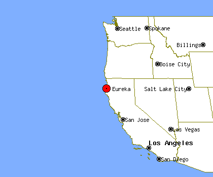 Eureka, Map, Population, & California