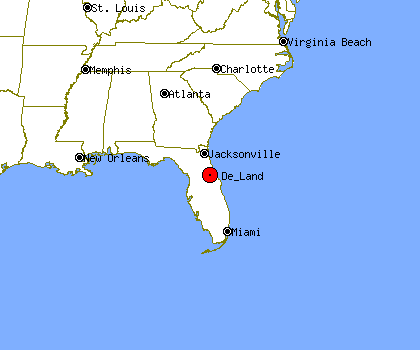 Map Deland Florida