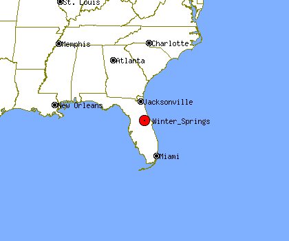 Map Of Winter Springs Florida