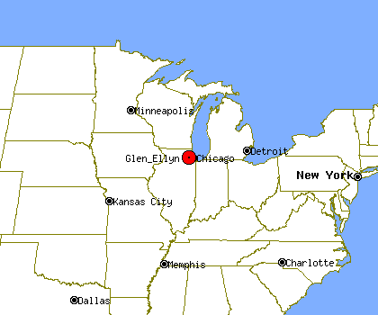 Glen Ellyn, Illinois, Glen Ellyn is located 24 miles west o…