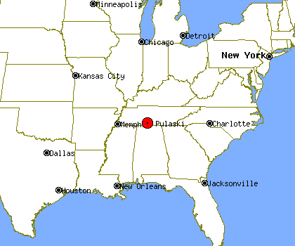 Pulaski Profile | Pulaski TN | Population, Crime, Map