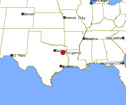 kilgore texas map